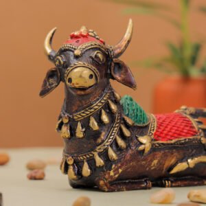 Dokra Art – Brass Nandi Figurine