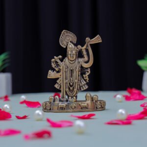 Brass Shreenathji Idol – Divine Presence in Traditional Art